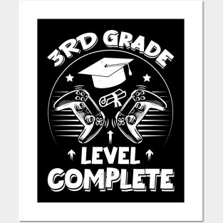 3rd Grade Level Complete - Gamer Graduate Posters and Art